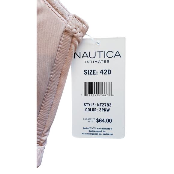 Nautica NWT Hidden Wire‎ Comfort strap bras 2 pack 42D - Picture 3 of 8